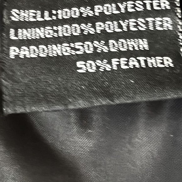 Down Feathers Filled Reversible Quilted Fur Trim Puffer Vest, Size M - Picture 4 of 16